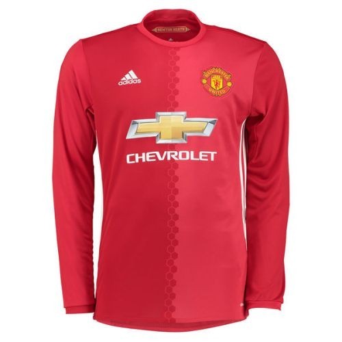 Футбольная футболка Manchester United Домашняя 2016 2017 лонгслив M(46)