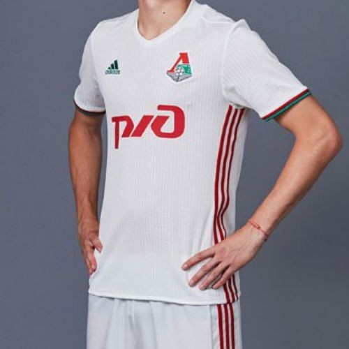 Футбольная футболка для детей Lokomotiv Гостевая 2016 2017 лонгслив (рост 140 см)