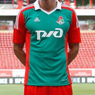 Футбольная форма для детей Lokomotiv Домашняя 2014 2015 (рост 164 см)