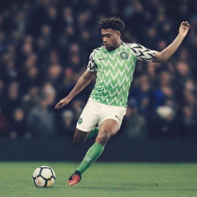 Детская футболка сборной Нигерии по футболу ЧМ-2018 Домашняя Рост 128 см