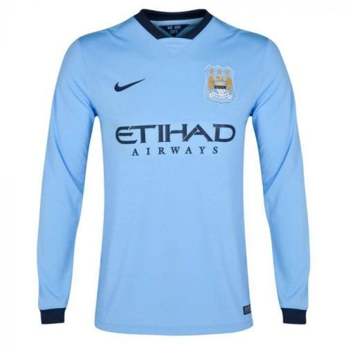 Футбольная футболка Manchester City Домашняя 2014 2015 лонгслив S(44)